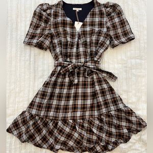 Skies Are Blue Plaid Dress.